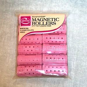 Vintage 1977 Unopened Goody Snap-Over Magnetic Rollers Pack Of 12 Jumbo #9565/4 - Picture 1 of 12