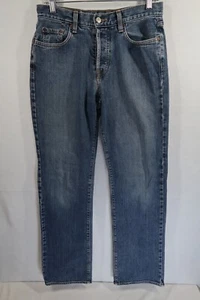 Lucky Brand By Gene Montesano Dungarees Button Fly Size 31 Actual (30X31) Mens - Picture 1 of 10