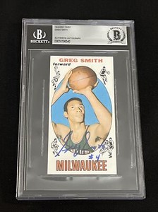 GREG SMITH 1969-70 TOPPS ROOKIE SIGNED AUTOGRAPHED CARD BECKETT BAS AUTHENTIC