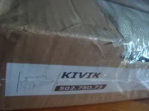 IKEA KIVIK COVER für KIVIK 2-Sitzer Sofa Isunda beige Slipper Leinenmischung NEU - Bild 1 von 9