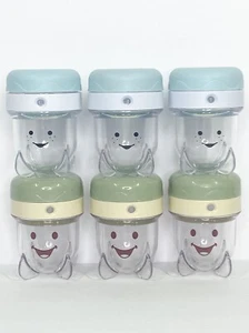 Baby Bullet Replacement Jars Set/6 With Date Dials & Lids - Picture 1 of 5