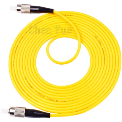10Pcs 2M FC UPC to FC UPC Simplex 3.0mm PVC Single Mode Fiber Patch Cable Jumper - Image 1 of 4