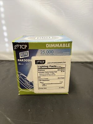 TCP 12W PAR30 Short Neck LED Bulb Medium E-26 Base 3000K 25 Degree Dimmable - Image 1 of 4
