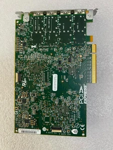 100% Tested - 1pcs HPE LPE16004 HZ600A 3PAR 8000 4-Port 16GB FC Network Adapter - Afbeelding 1 van 2