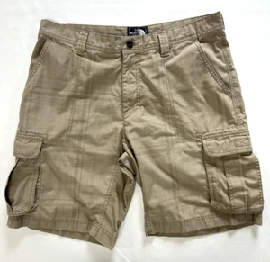 Pantaloncini cargo North Face uomo 36 regular fit kaki plaid ripstop abbigliamento da lavoro escursionismo - Foto 1 di 13