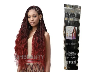 Cherish Synthetic Pre-Stretched Curly Braid Bulk Hair Extension - BODY WAVE 28'' - Picture 1 of 20