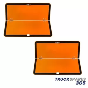 Remolque HGV 2X PLACA DE PELIGRO BISAGRA HORIZONTAL ALTA VIS NARANJA 400 MM X 300 MM - Imagen 1 de 1