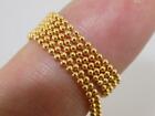 Unique !!! 10K Rose Gold 2.5 mm x 8.125&quot; Double Strand Bead (Ankle??) Bracelet