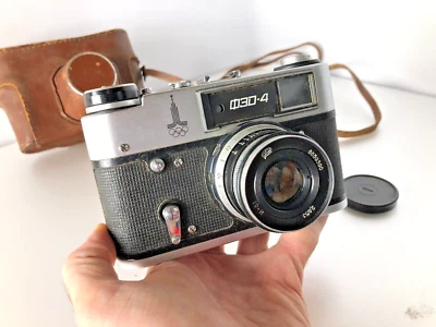 Olympic Camera FED 4 Soviet rangefinder vintage 35mm film camera f/2.8 lens 53mm - Image 1 of 4