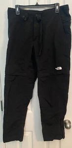 The North Face Mens Regular Paramount Trail Black Short Convertible Pant Size 34 - Picture 1 of 3