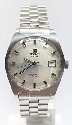 Orologio Tissot automatic PR516 vintage watch swiss made all stainless steel - Immagine 1 di 4