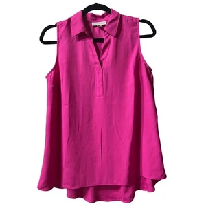 Dana Buchman Sleeveless Pink Blouse Women's Size S 100% Polyester - Picture 1 of 7