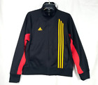 Adidas Soccer Germany Track Jacket Full Zip Black Red Gold Stripe Deutschland S