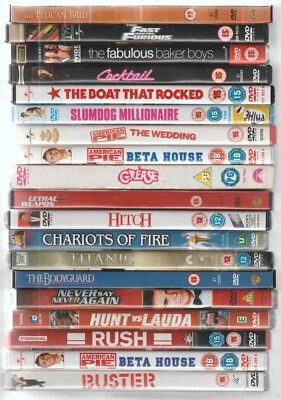 Job Lot of 95 DVD Movie Films ~ Some Brand New ~ Rom Com, Action, Western, War - Image 1 of 4