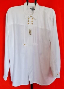 SHIRT VINTAGE AUTHENTIC COUNTRY TRACHTEN TYROL OKTOBERFEST DIRNDL MEN:US18; EU45 - Picture 1 of 7