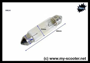 Soffitte Sofitte Glühbirne Birne Lampe Scheinwerfer  SV8,5 12V 5W Sofite 11x41 - Bild 1 von 1