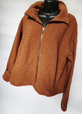 CHAQUETA LULU LEMON ATHLETICA MARRÓN ONDULADA CREMALLERA TALLA 10 MUJER ABRIGO ATLETISMO Foto 1 de 4