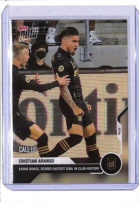 2021 TOPPS NOW MLS #137 CRISTIAN ARANGO - PRINT RUN: 336 - EARNS BRACE! - Image 1 of 2