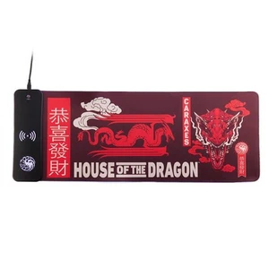 Numskull - House of Dragons - Tapis de souris de jeu XXL et chargeur sans fil - Afbeelding 1 van 9