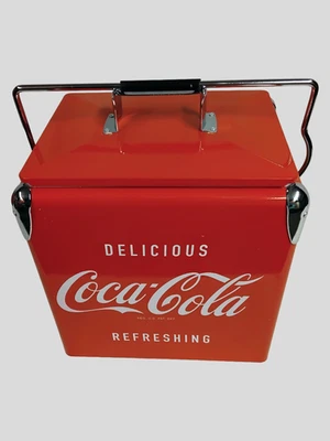 Coca-Cola 13L Travel Cooler for Car - Red Camping Cooler Box with bottle opener - Image 1 of 4