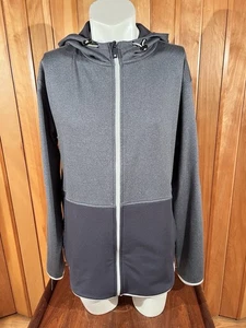 FootJoy Thermo Series Sudadera con Capucha Cremallera Completa Hombres XL Gris Carbón Bandón Dunas Chaqueta - Imagen 1 de 11