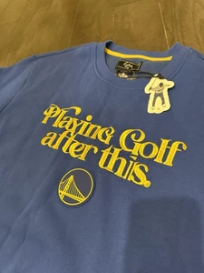 NWT Eastside Golf X NBA Golden State Warriors Crewneck Sweater Men Size XL - Picture 1 of 9