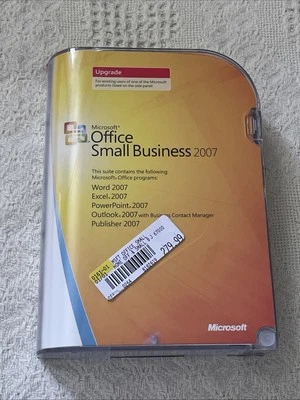 FACTORY SEALED NEW Microsoft Office Small Business 2007 Upgrade - Image 1 of 4