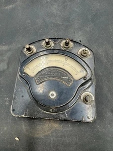 Vintage Weston Instruments Corp. Gauge Milliamperes D. C. Model 280 ~ Steampunk - Imagen 1 de 5