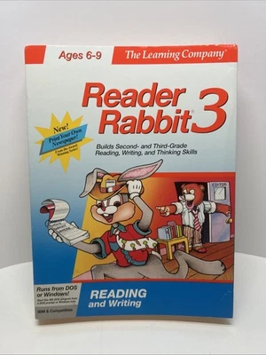 Juego de PC Reader Rabbit 3 The Learning Company Big Box - Solo funda - Sin software Foto 1 de 4