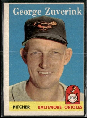 1958 Topps George Zuverink Baltimore Orioles #6 - Image 1 of 2