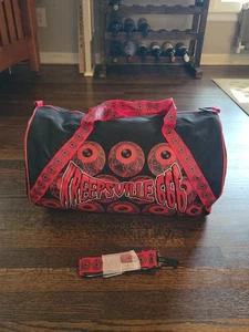 Kreepsville 666 Evil Eye On You Barrel Duffle Zip Bag Gym Travel - Excellent - Picture 1 of 8