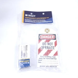 Brady Compact Lockout Tagout Padlock Personal Safety Kit - 123143 - Red Lock - Picture 1 of 3