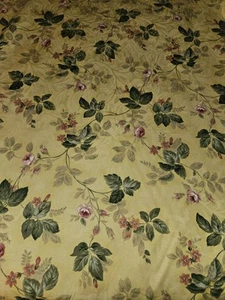 Richloom VTG 1997 Fabric Decorators/Curtains Etc Roses Print 4.5 Yards X 54"wide - Picture 1 of 9