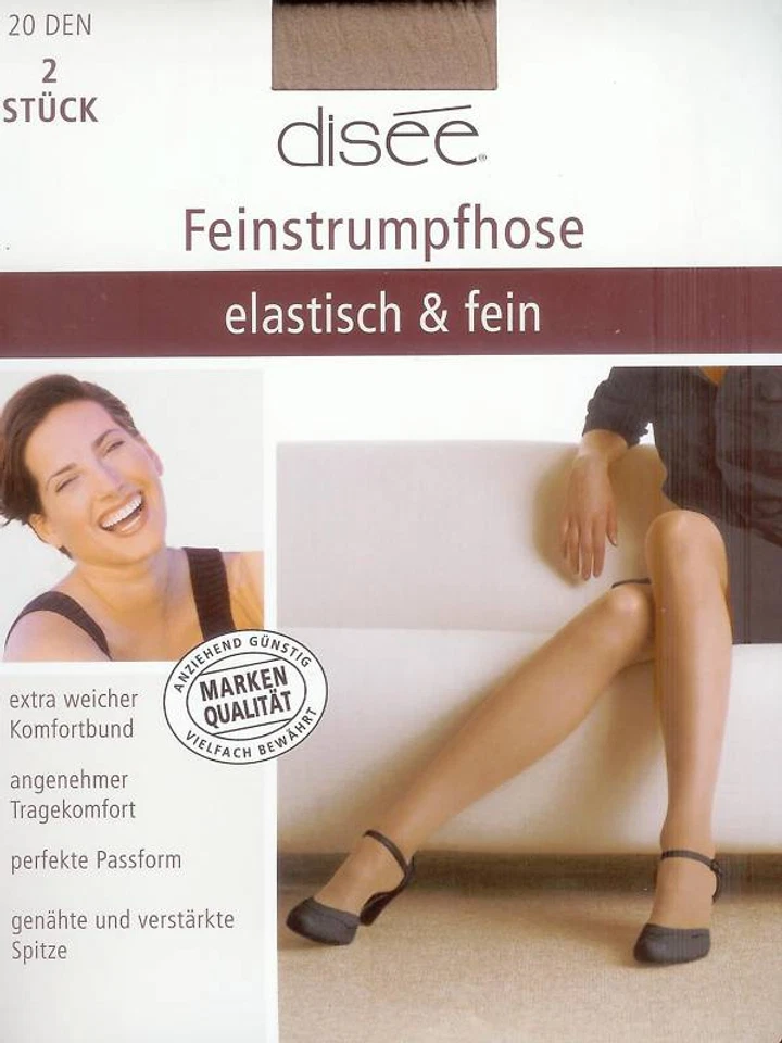disée Feinstrumpfhosen Strumpfhosen 20 Den matt transparent *wow* 42-44 Perle