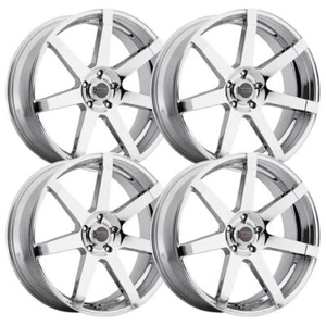 (Set-4) Vision 9042 Sultan 17x8 6x5.5 6x139.7 30mm Chrome Wheels Rims 17 inch - Picture 1 of 1