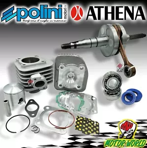KIT CILINDRO ALBERO ATHENA 80 CC 47,6 CORSA LUNGA MINARELLI ORIZZONTALE - Foto 1 di 1