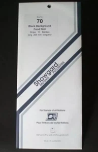 Showgard Stempelhalterung Größe 70/264 mm - SCHWARZ - 10er Pack (70x265 70 mm) STREIFEN - Bild 1 von 1