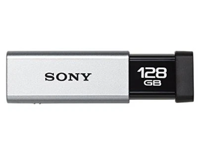 Sony USM128GT S USB30 high-speed memory 128GB capless Silver - Image 1 of 4