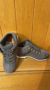TIMBERLAND MEN'S HOMMES EURO SPRINT MID HIKER DARK GREY SUEDE BOOTS A2HDR - Picture 1 of 8