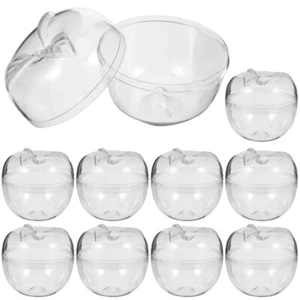 10 Pcs Apfel-Dessertbox Festliche Süßigkeiten-Box Wiederverwendbare Reisen - Bild 1 von 12
