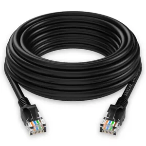 60FT Cat5E PoE HD IP Camera NVR Network Ethernet Cable Outdoor/Indoor RJ45 Cord - Picture 1 of 2