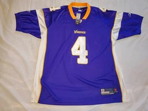 Minnesota Vikings Brett Favre #4 Reebok On Field Sewn NFL Football Jersey Men 54 - Picture 1 of 11