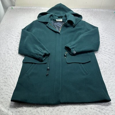 Vintage Forecaster of Boston Fleece Trench Coat Green Womens Size 5/6 - Image 1 of 4