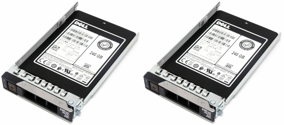 2x New Dell 240GB 2.5" SATA 6Gb/s 3D MLC NAND SSD MZ7LM240HMHQ0D3 24RW7 - Image 1 of 1