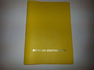 PORTACUMENTOS COCHE ASPECTO AMARILLO A5 CON BOLSILLO PARA TARJETAS - Imagen 1 de 2