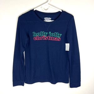 Jammies for Your Families Girls Blue 'Holly Jolly Christmas' Long Sleeve 16 NEW - Picture 1 of 5