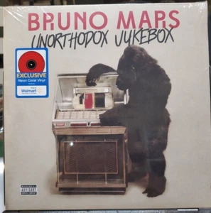 Bruno Mars - Unorthodox Jukebox (Exclusive Neon Coral Vinyl) Sealed MEGA SALE - Picture 1 of 3