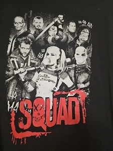 Suicide squad mens t shirt size XL black Long sleeve crew neck cotton - Picture 1 of 6