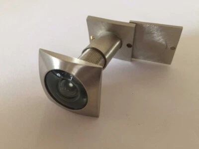 Pedret Door Viewer 200 Degree Square Architectural Finish Matt Nickel - image 1 of 2