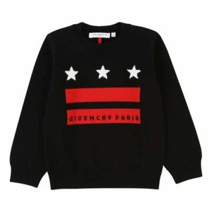 NWT NEW Givenchy girls boys black cotton cashmere logo star sweater pullover 6y  - Picture 1 of 2
